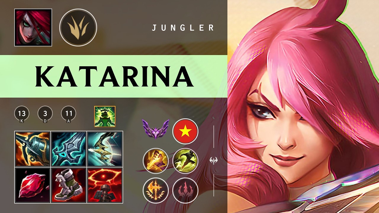 Katarina Jungle vs Diana - VN Master Patch 26.04