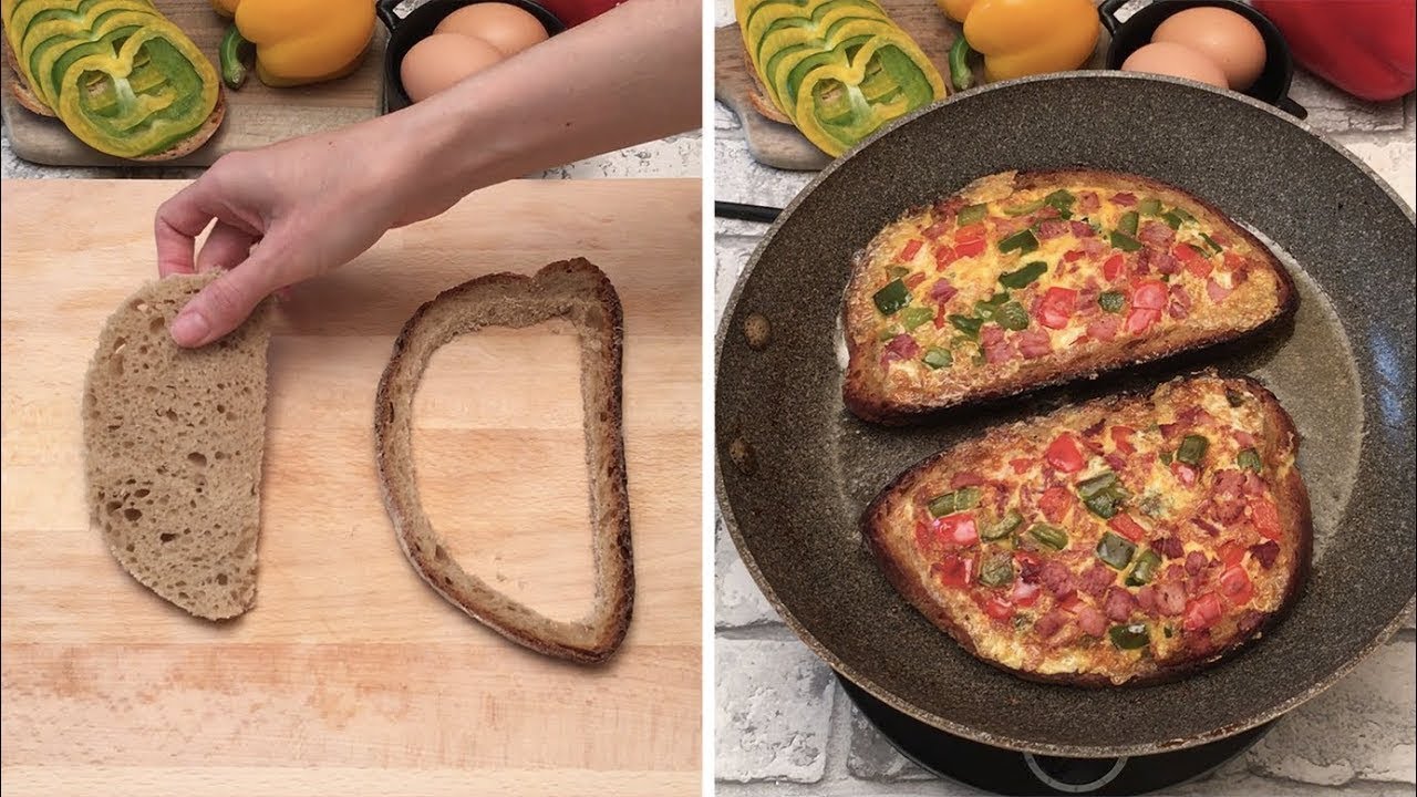 Une omelette dans une tartine et autres astuces avec des oeufs 🥚🍳🧞‍♂️