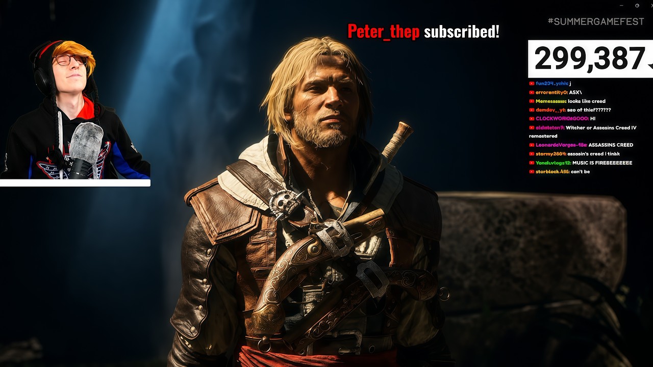 KreekCraft реагирует на трейлер Assassin's Creed Black Flag Resynced: Official Summer Game Fest