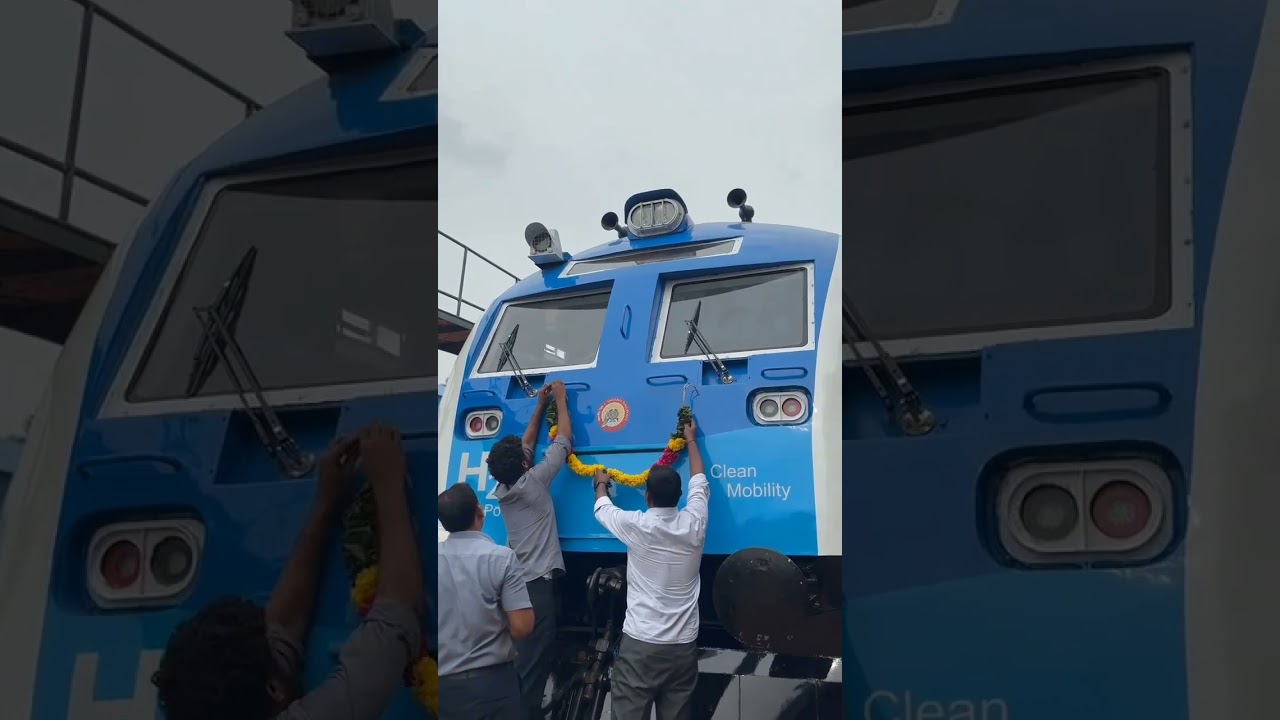 finally Hydrogen Train Trial  Successfully Done 🎉🎉 Video Credit Respect Owner 🙏🙏 #india #train