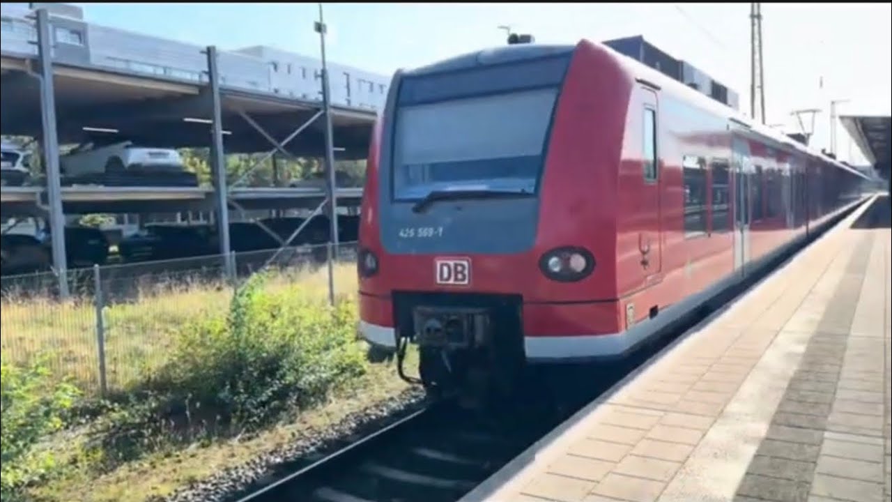 Zugverkehr in Deutschland mit Baureihe 425 von der S-Bahn Rhein Neckar (4K Full Video)