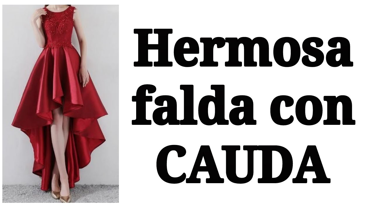 COMO  HACER UNA FALDA CIRCULAR CON CAUDA