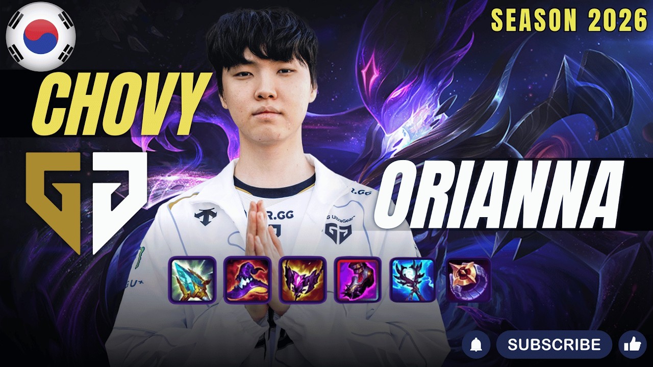 GEN Chovy ORIANNA vs VIKTOR Mid - Patch 26.4 KR Ranked | lolrec