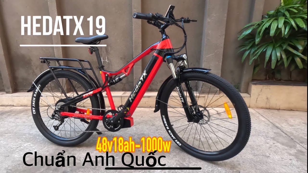 REVIEW Xe Đạp HedaTX19 2024 TC Anh Quốc Pin Motor Khủng48v1000w PhanhDầu ĐềALTUS SHIMANO Trợ LựcĐiện