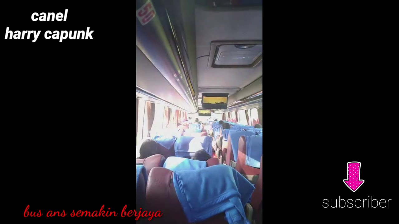 BUS ANS ( KONVOI 5 BUS MASUK LAMBUNG KAPAL ) LIAT AKSI NYA