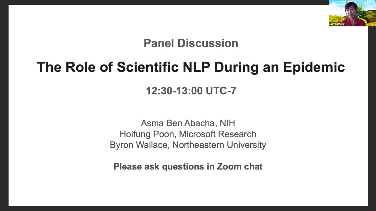 Panel Q&A - The Role of SciNLP during an Epidemic