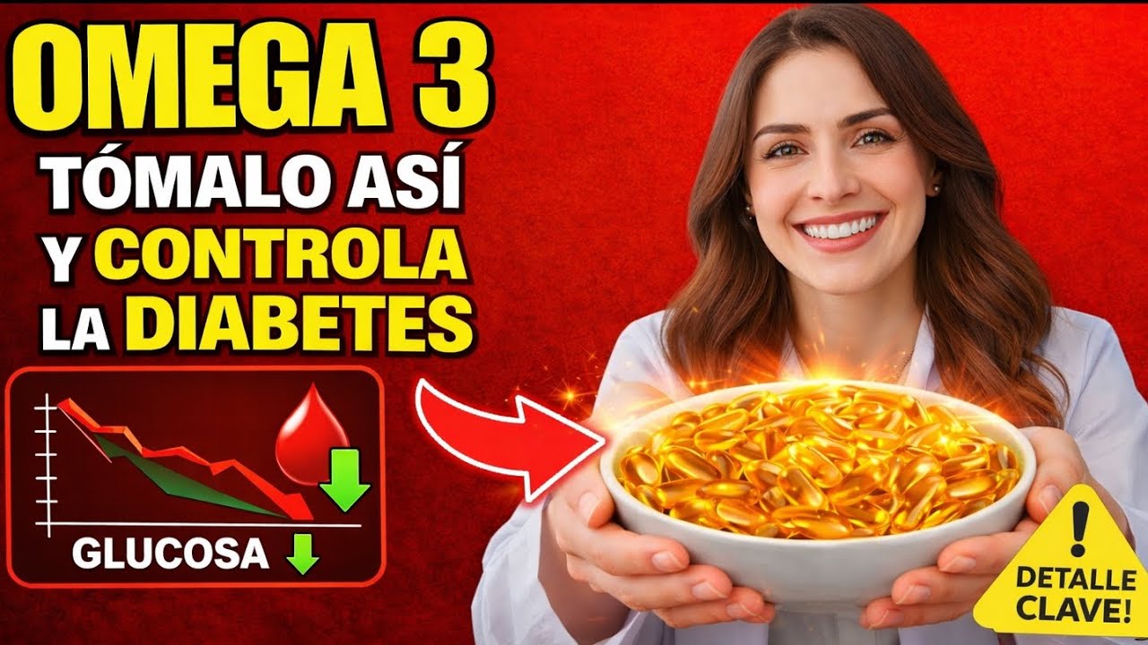 Como Debe Tomar OMEGA 3 para REGULAR su AZÚCAR y EVITAR la DIABETES.