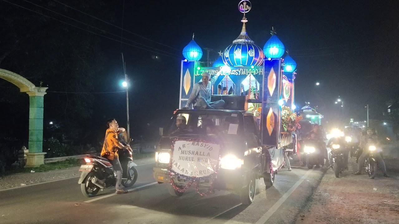 Pawai Takbiran di Kota Tanjung Pura - Langkat - Sumut