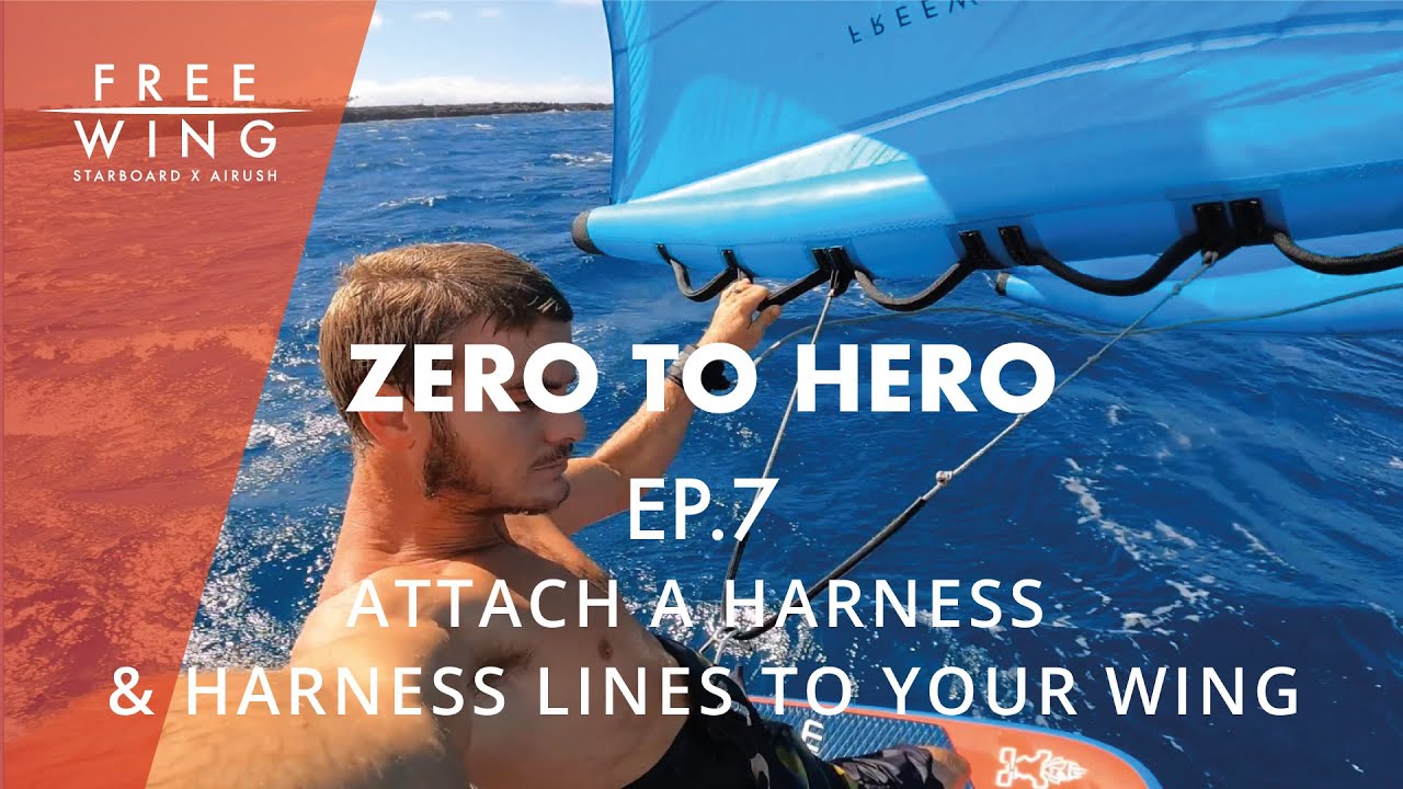 How To Attach a Harness & Harness Lines to Your Wing | Wingboarding Zero to Hero Ep. 7 with Zane