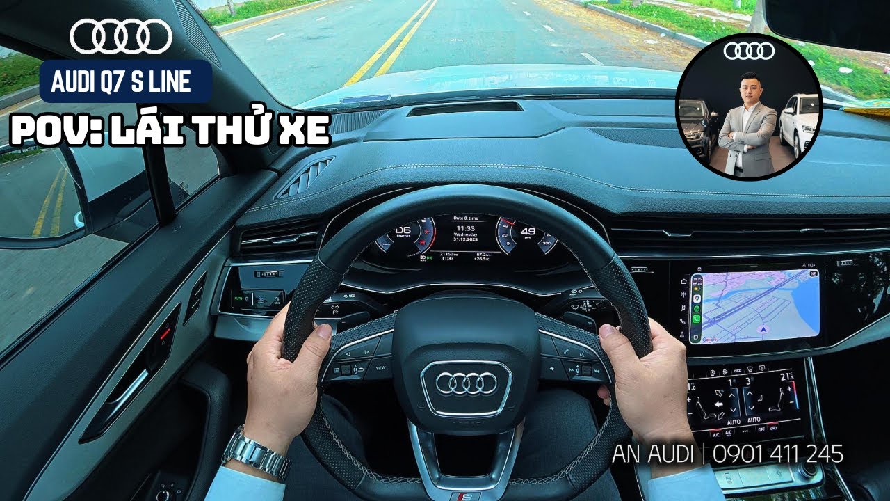 AUDI Q7 S LINE 45 TFSI quattro | POV lái thử #audiq7 #pov