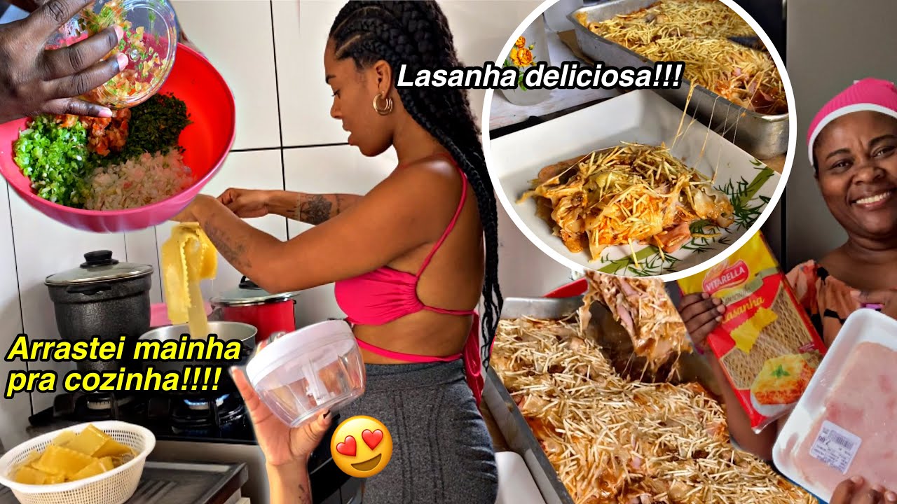 LASANHA DE CARNE COM MINHA MÃE ~ na cozinha com mainha ✨