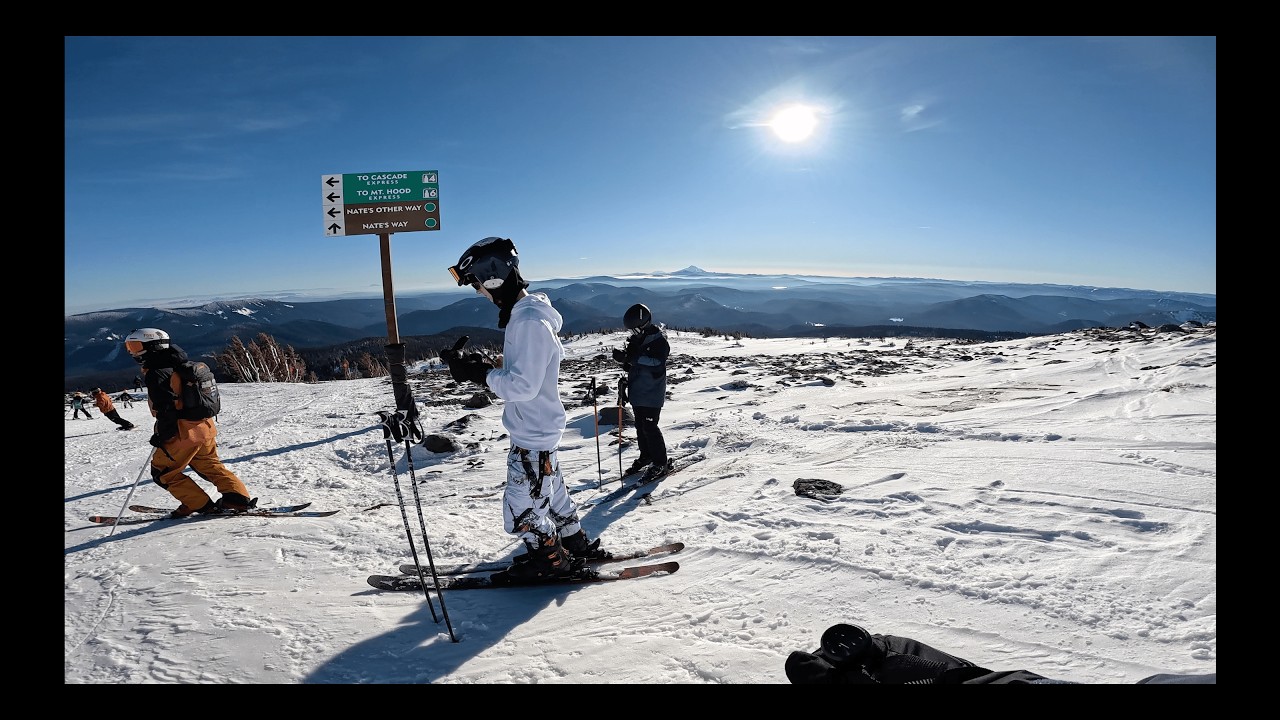 Skiing on the First Day of the Season at Mt Hood Meadows!