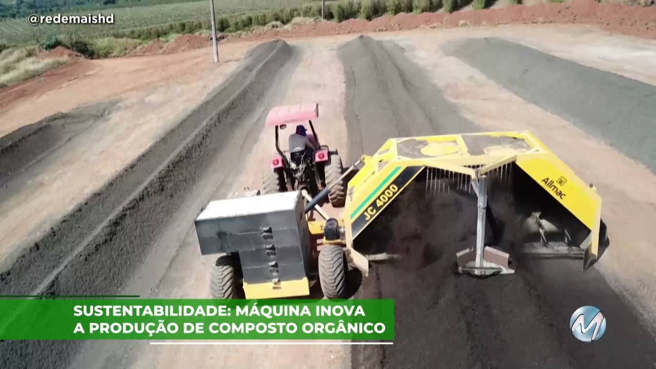 Sustentabilidade: Máquina inova a produção de composto orgânico.