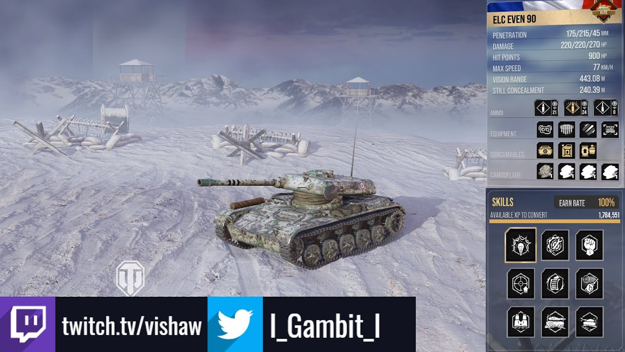 ELC Even 90 w/Traction System - Third Mark Game: 12K Combined: WoT Console - World of Tanks Console