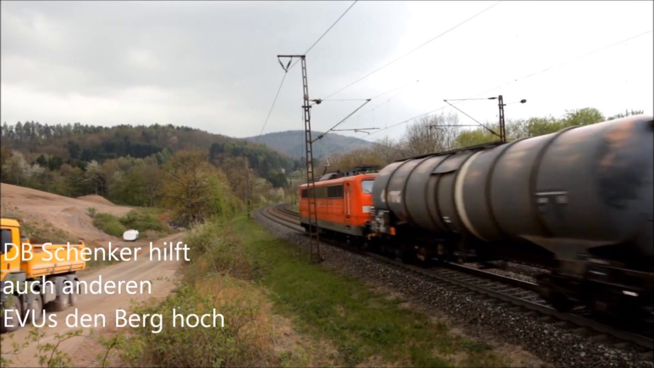 Ablauf einer Schiebefahrt auf der Spessartrampe Laufach - Heigenbrücken - Alex E