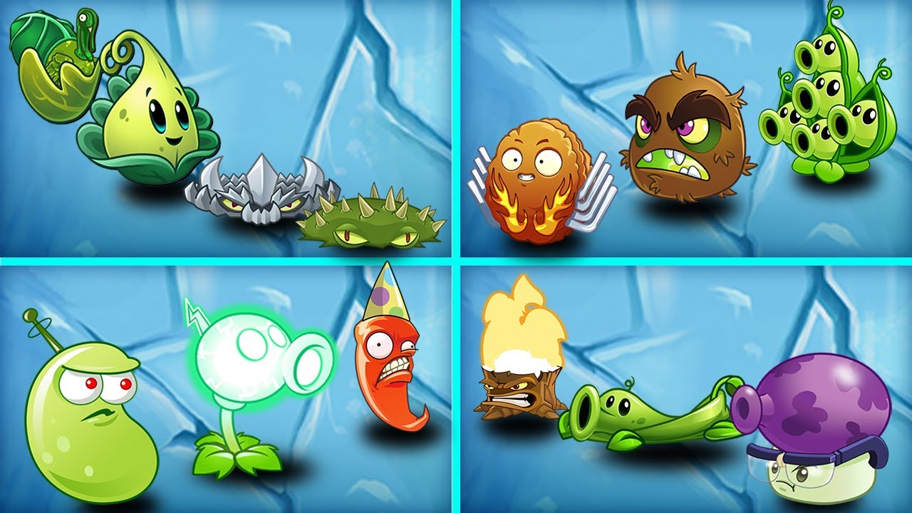 Random 4 Team Plants  - Who Will Win?  - PvZ 2 Team Plant