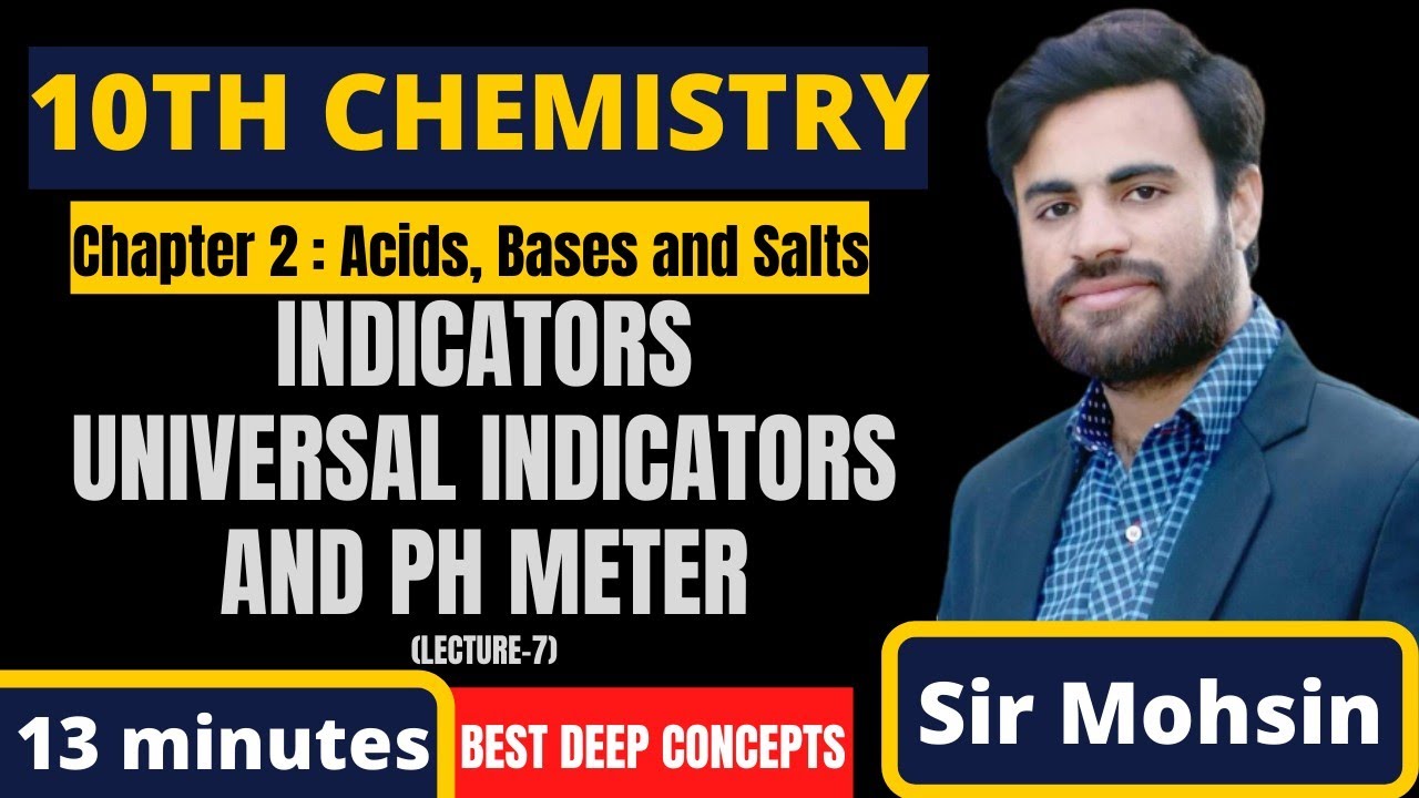 Indicators Universal indicators and PH meter | 10 Class chemistry | Chapter 2 | Haytham Academy