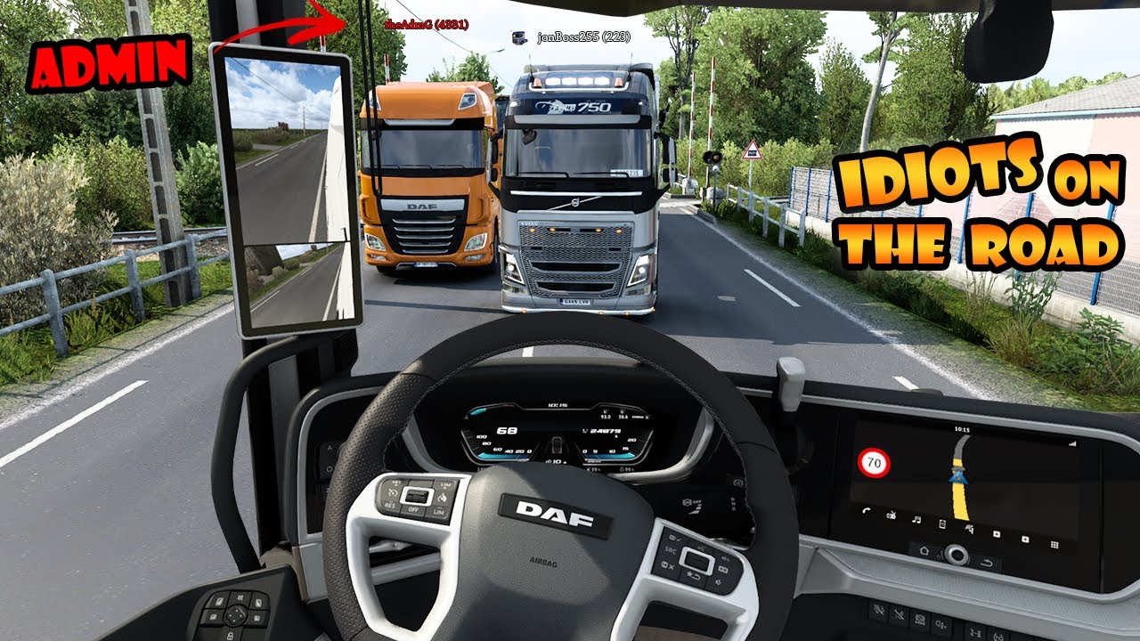 ★ IDIOTS on the road #82 - Idiot got BANNED for 10 days - Funny Moments ETS2MP - Fails&Wins
