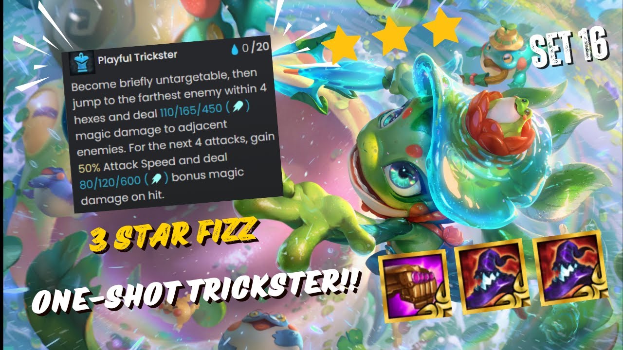 3★ Fizz One-Shots the Lobby! Bilgewater Yordle Assassin Broken!! | TFT Set 16 | Teamfight Tactics