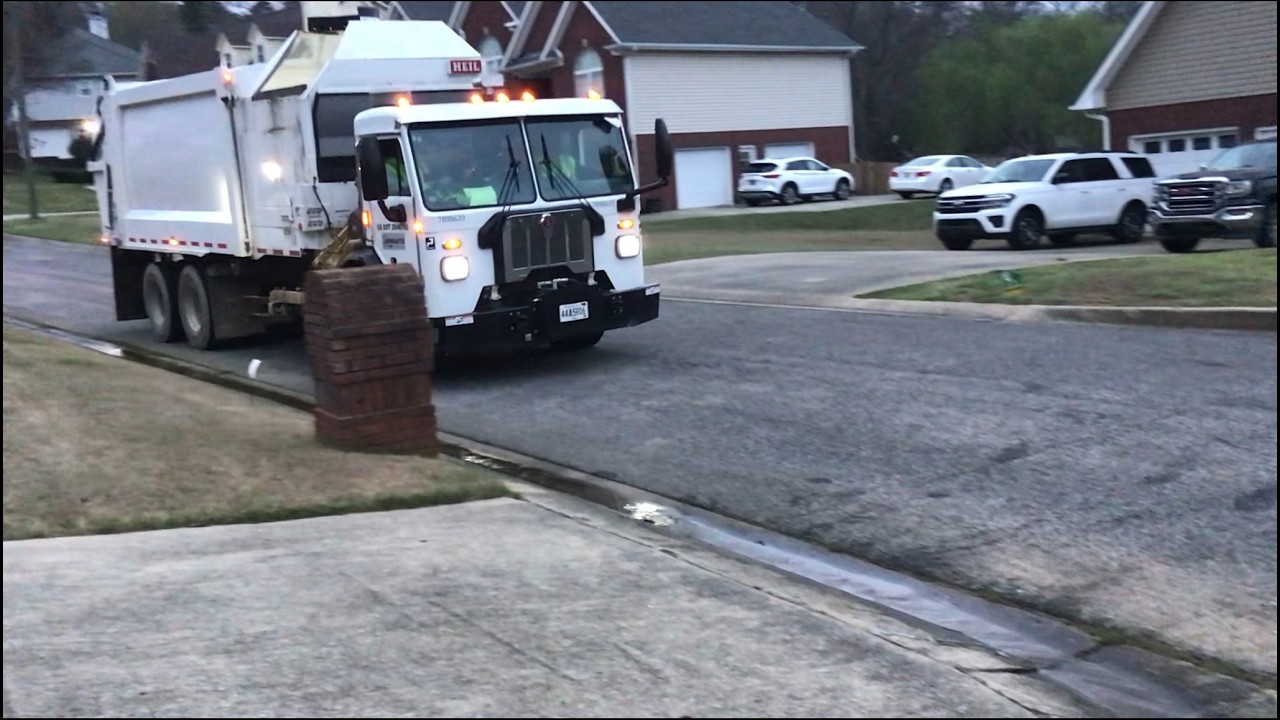 Chasing python garbage truck in my neighborhood part 6.
