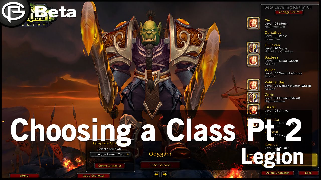 Choosing a Raid Class for Legion - Finale