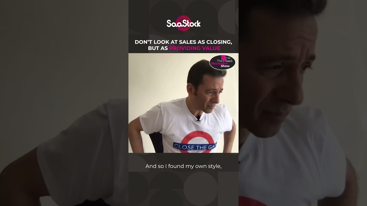 Don't Look at Sales as Closing but Providing Value to your Customer | #SaaSSales #Shorts #SaaSBytes