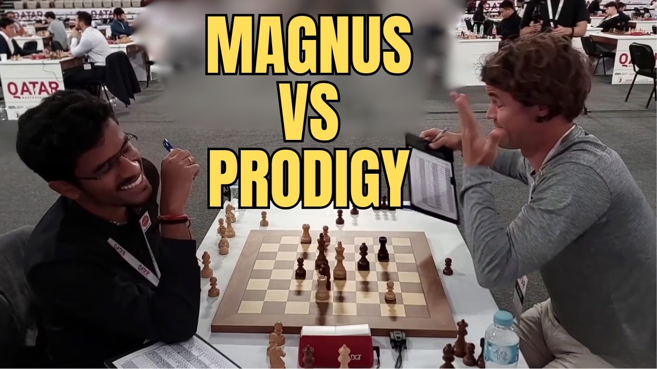 World No.1 Magnus Carlsen vs Prodigy Karthikeyan