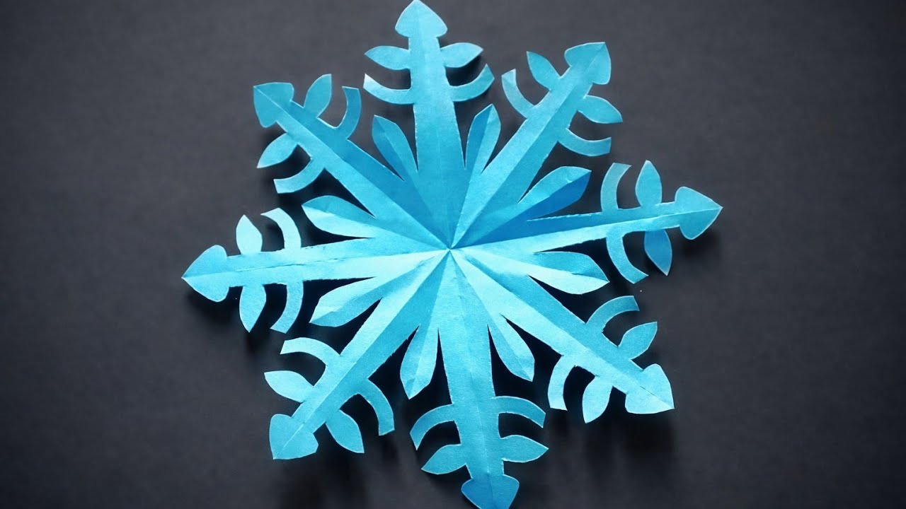 Beautiful Blue Paper Snowflake DIY | ቆንጆ ሰማያዊ የወረቀት ኮከብ አርት