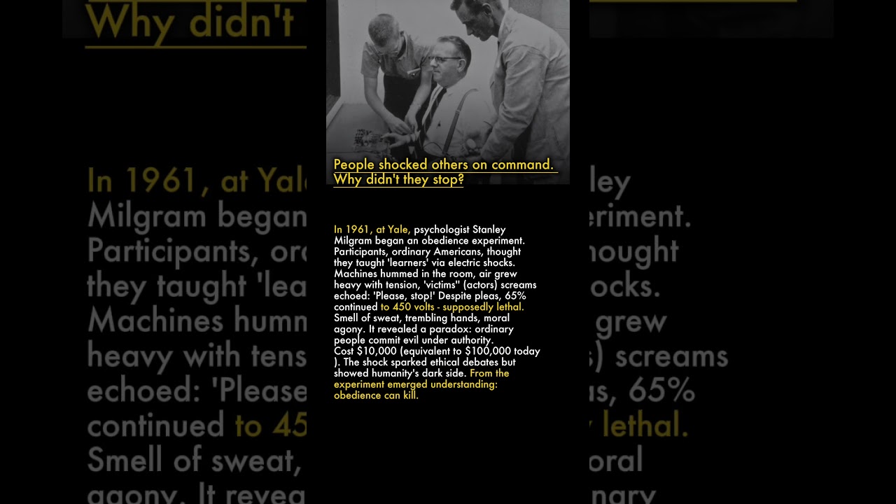 ⚡ Milgram Experiment: Shock of Obedience 🧠😨