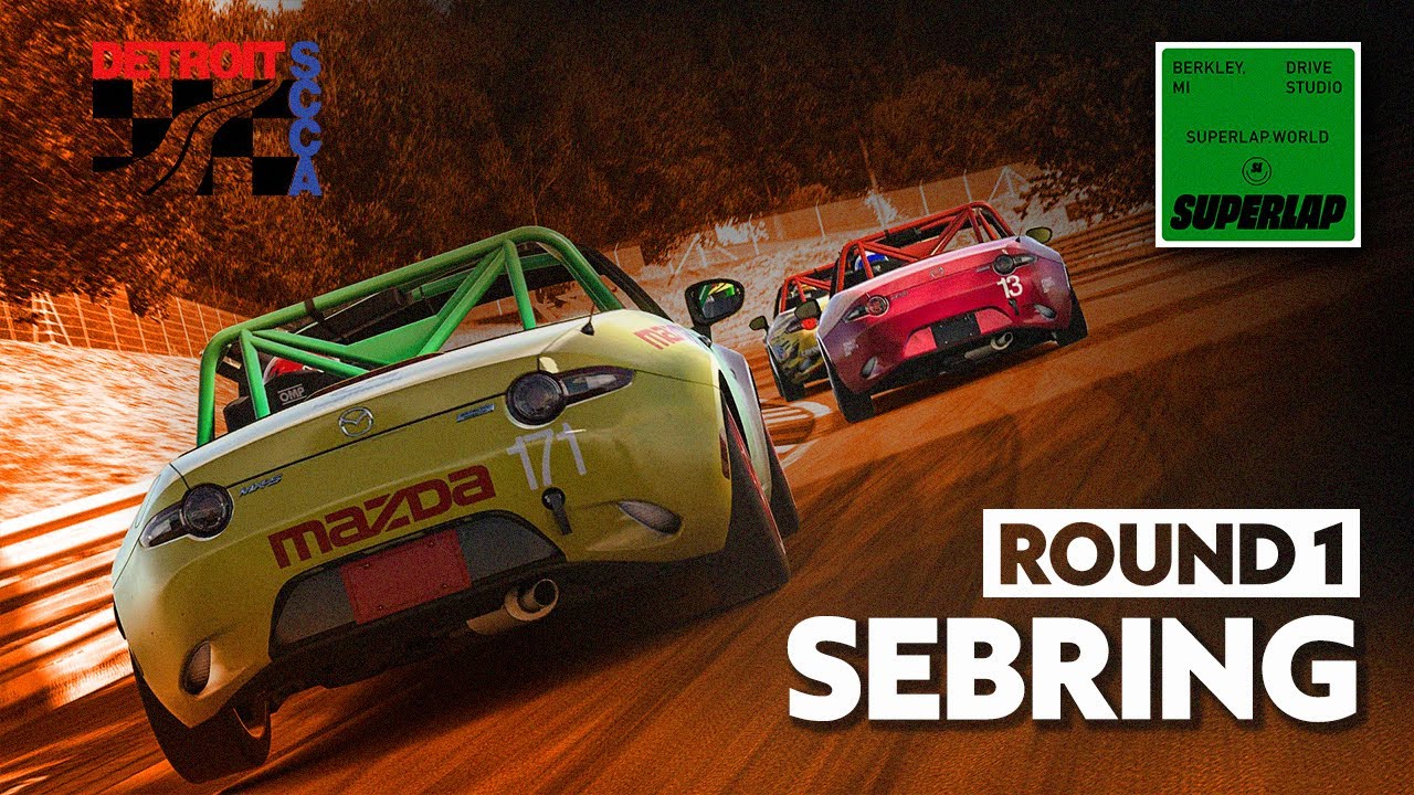 DRSCCA x SUPERLAP Winter Season 2026 | Round 1 at Sebring