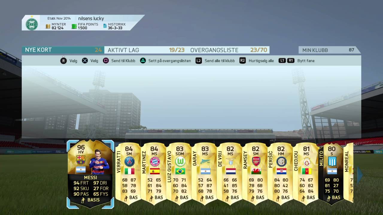 Fifa 16 Inform Messi In a Pack!!