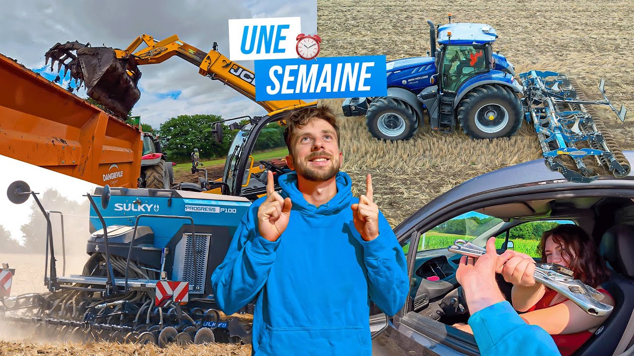 1 SEMAINE &Agrave; LA FERME : D&eacute;chaumage, fumier, semis des couverts...
