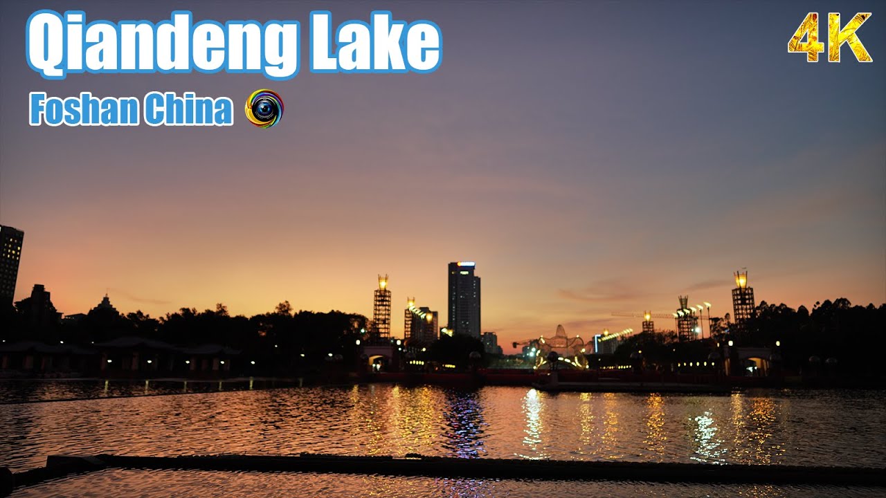 Walking tour of Qiandeng Lake in Foshan | Foshan 4K | China【4K HD】