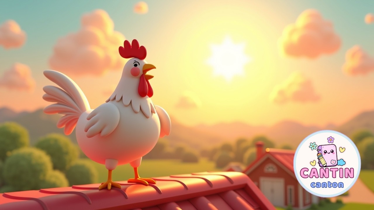 🐓🎵 Galo Kikirikí | Música Infantil Alegre para Crianças 🌞🌈