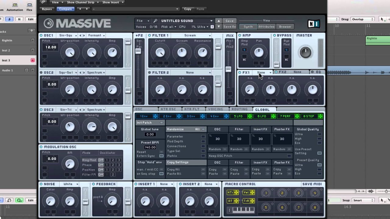 Skrillex Right In Massive Tutorial