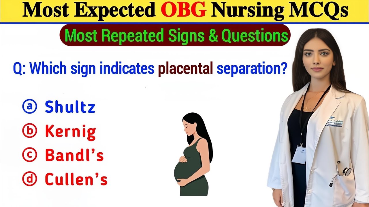 Top OBG Nursing MCQs 2025 | Most Important Obstetrics & Gynecology Questions | NCLEX, NORCET, RRB, 