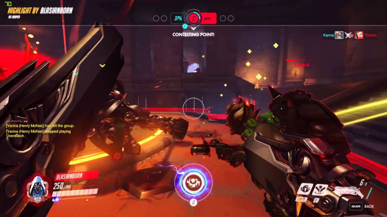 Moving Death Blossom Again - Reaper Play of the Game - Overwatch
