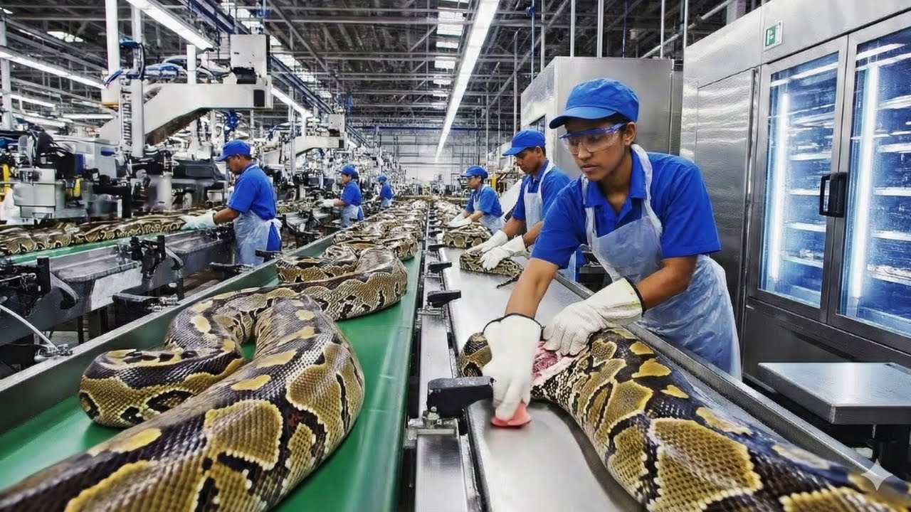 Inside the TITAN ANACONDA Factory: How Exotic Skin Becomes Billion-Dollar Luxury (Full Process)