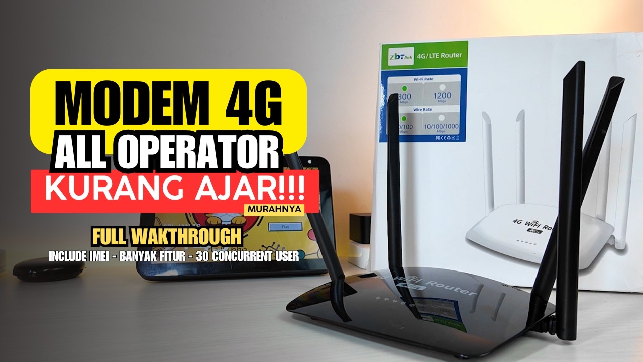 BARU NIH! MODEM 4G LTE MURAH 😱! ALL OPERATOR - ZBT WE 2008 C 4G/LTE - MODEM 4G LTE