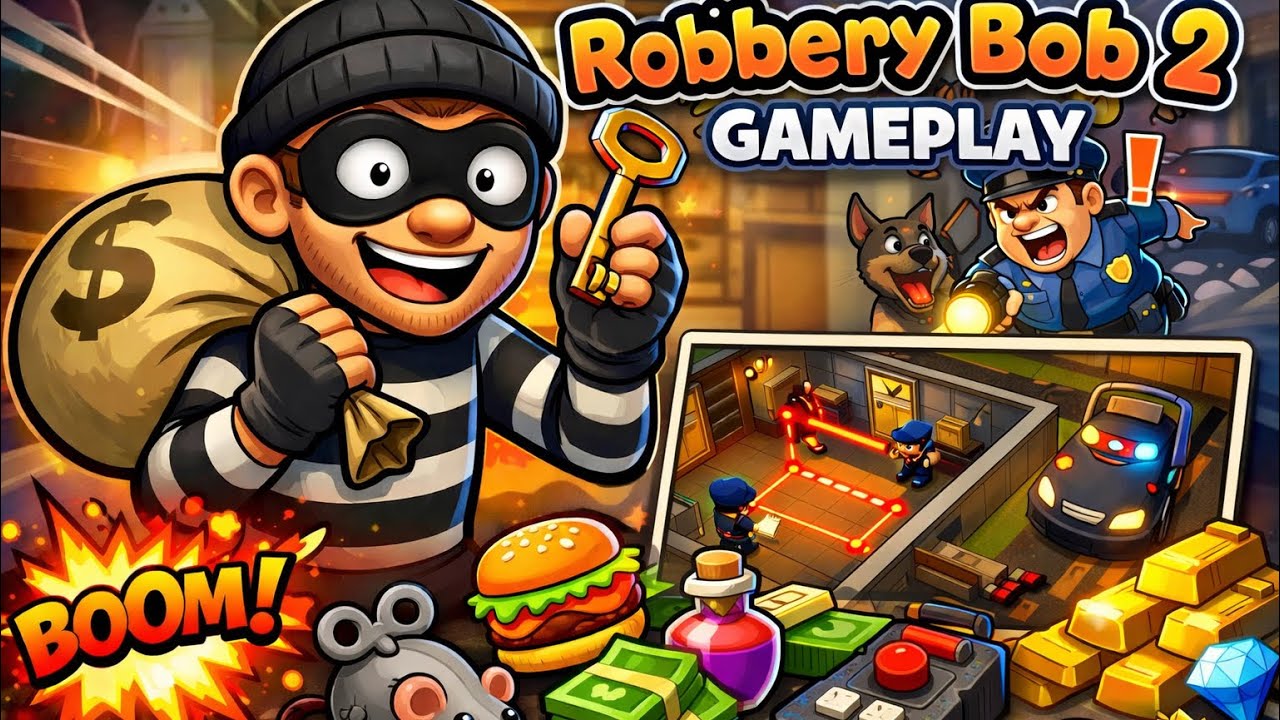 Robbery BoB 2 - Gameplay (iOS, Android)