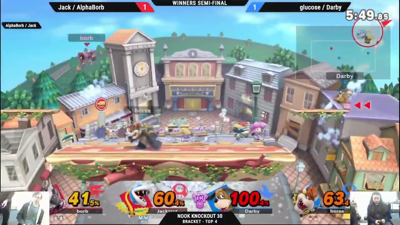 Nook Knockout 30 Doubles WSF Jack and AlphaBorb vs glucose and Darby