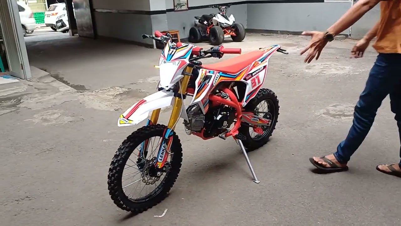 MOTOR TRAIL LENKA 125CC KOPLING CUMA 9.500.000 FREE ONGKIR P.JAWA #tokomotorminibandung