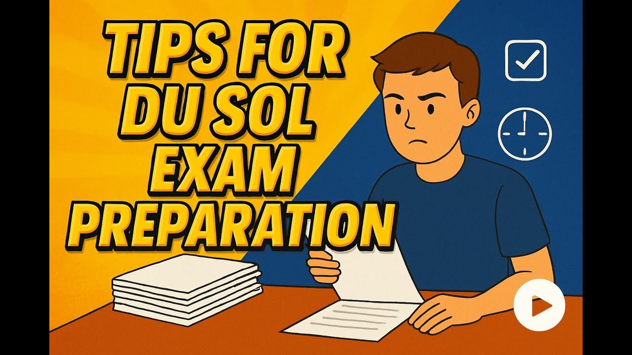 How to Score 75+ in DU SOL Exams Without Coaching? | DU SOL Study Tips 2025 | Du Sol Update 2025
