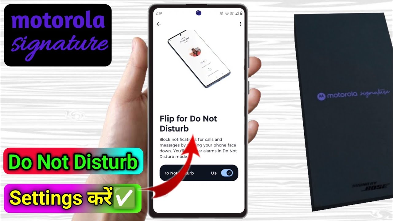 motorola signature do not disturb setting, motorola signature me dnd on kaise kare