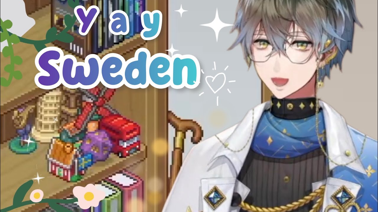 Yay Sweden [ Nijisanji EN : Ike Eveland ] #ikestreamland #ikeeveland