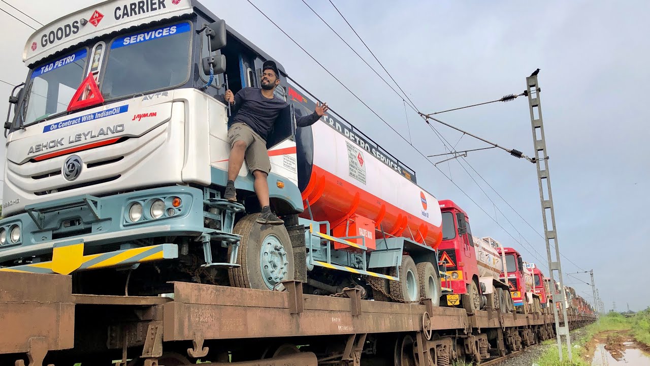 12 Hours in RORO TRAIN | Trucks on Rail | Exclusive | Full Journey