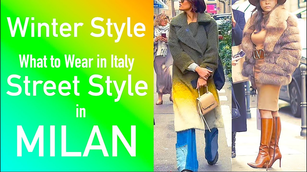 Milan Winter Street Fashion Ideas for all Ages  Beautiful Casual Clothing from Italy