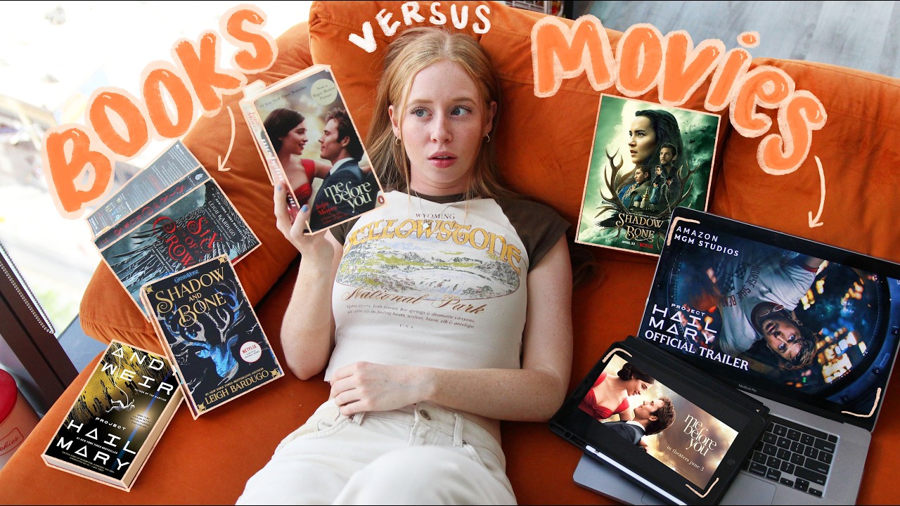 I read books & then watched their movie/show adaptation!! ✧📖📚&rarr;🎥🍿🎞️⊹