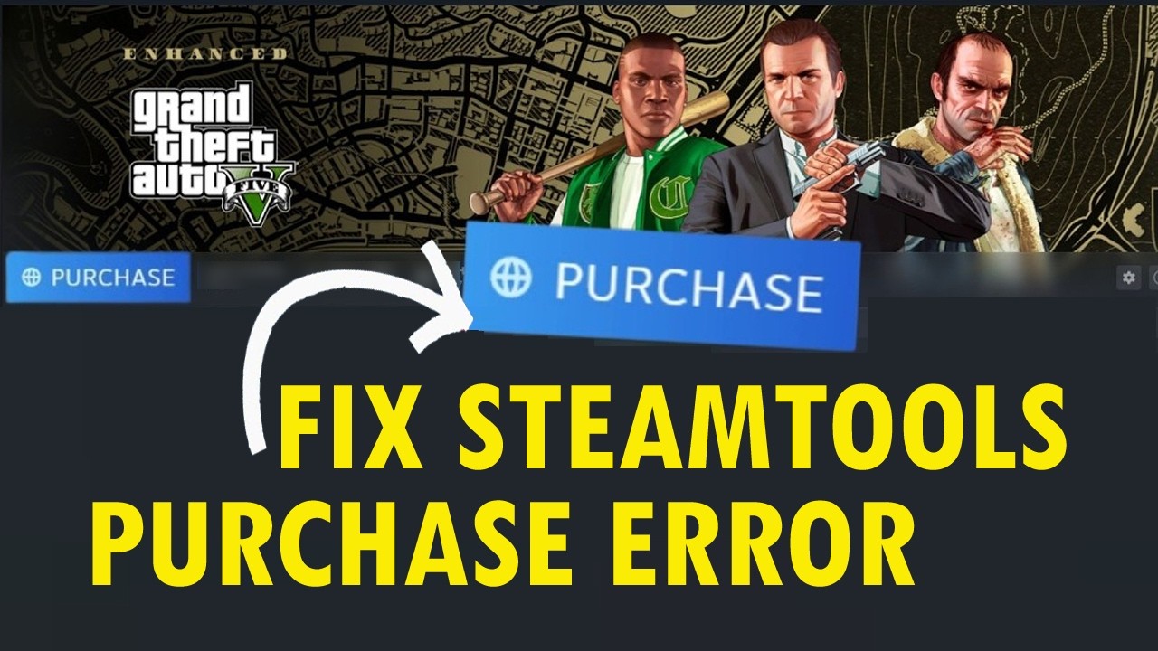 Как исправить ошибку покупки Steamtools