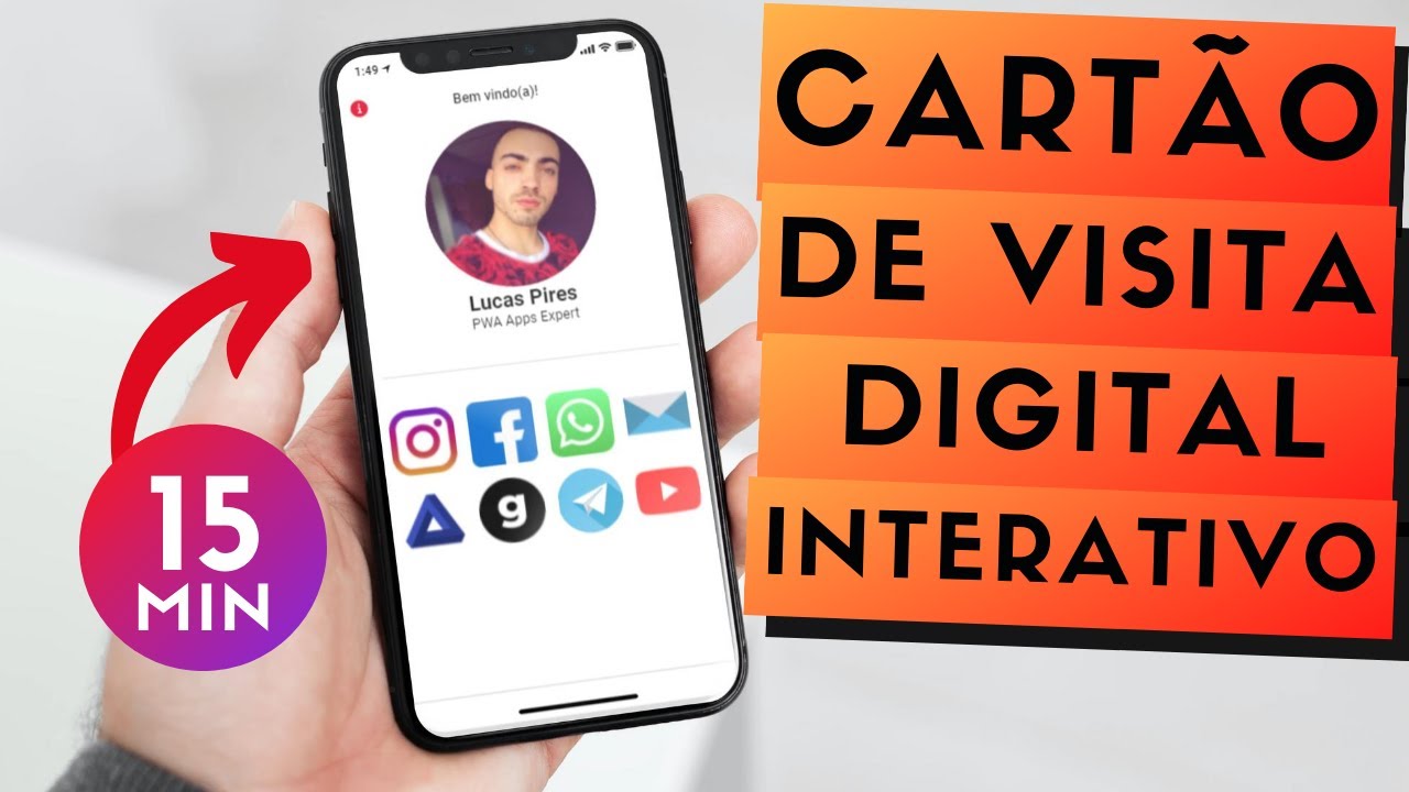 COMO CRIAR UM CARTÃO DE VISITA DIGITAL INTERATIVO EM 15 MINUTOS GRÁTIS - Glideapps